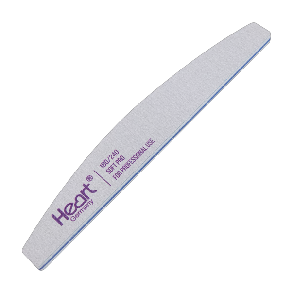 Пилочка для нігтів Heart Half SOFT PRO півмісяць 180/240 