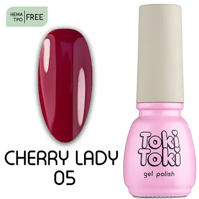 Гель-лак Toki-Toki Cherry Lady CL05 5мл