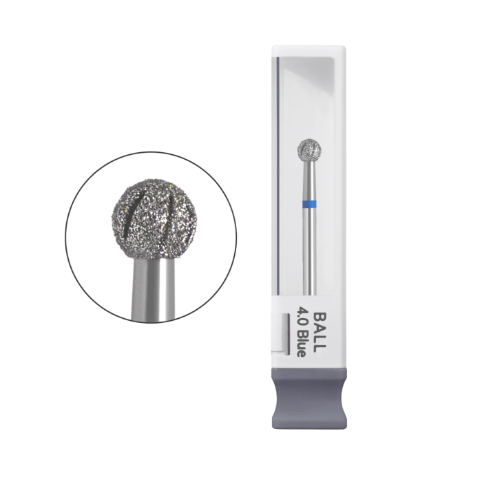 Фреза з алмазним напиленням та карбідною основою Ga&Ma Carbide Cold Ball 4мм Blue