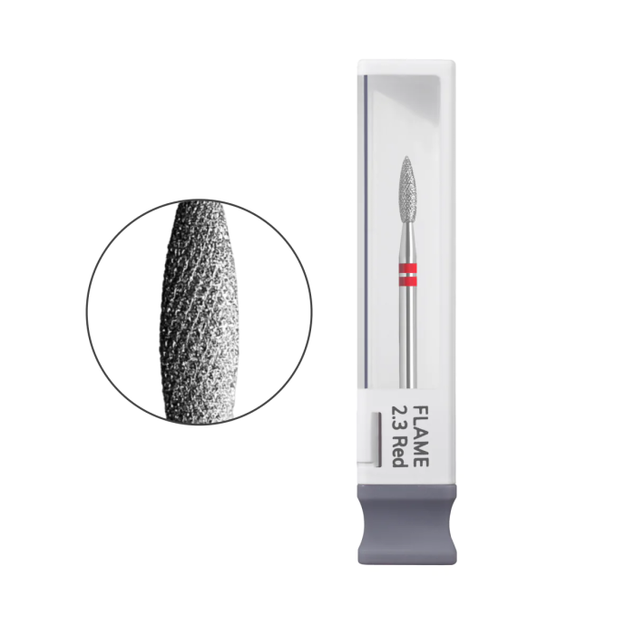 Фреза с алмазным напылением и карбидным основанием Ga&Ma Carbide Pro Flame 2.3мм Red