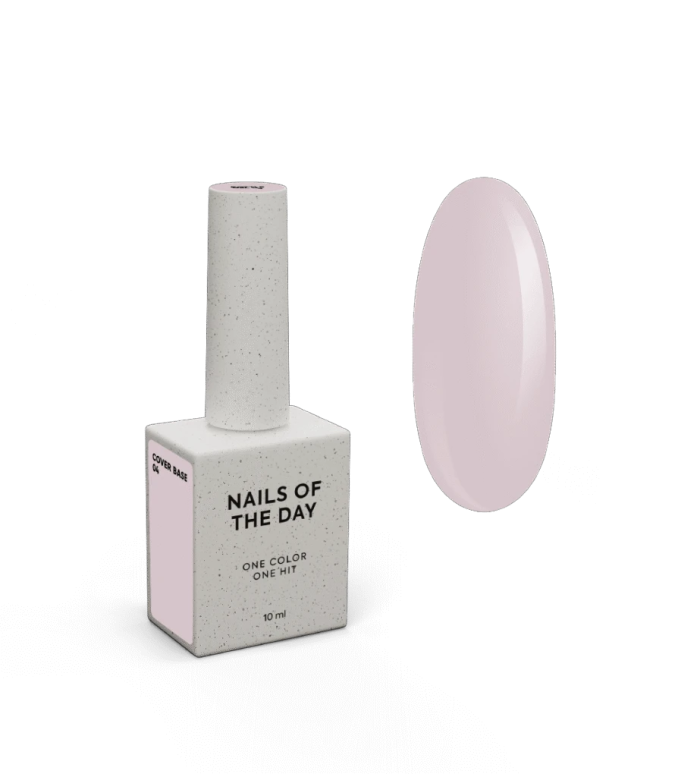 База Nailsoftheday Cover base nude 04  пудрово–рожевий 10мл