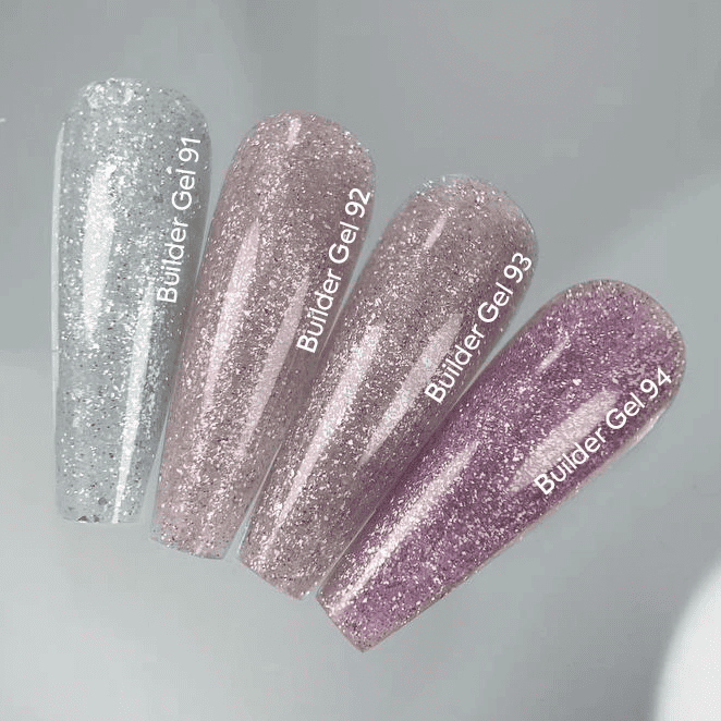 Гель для нарощування нігтів NailsOfTheday Builder 91  сріблясто-молочний світловідбиваючий, 15мл