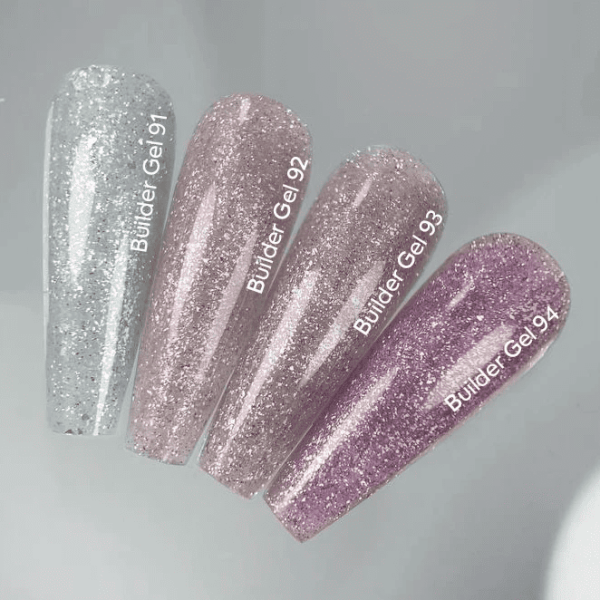 Гель для наращивания ногтей NailsOfTheday Builder 92 бледно-персиковый светоотражающий, 15мл