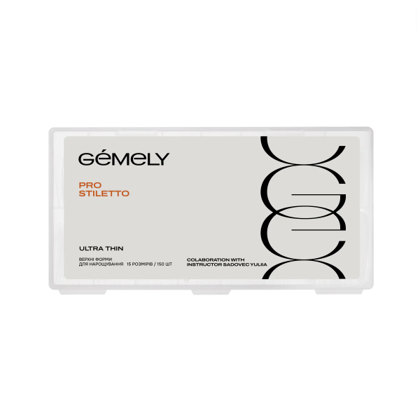 Верхние формы стилет сверхтонкие Gemely Pro Stiletto Ultra Thin