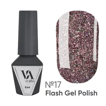 Світловідбиваючий гель-лак Valeri Flash 17, 6мл