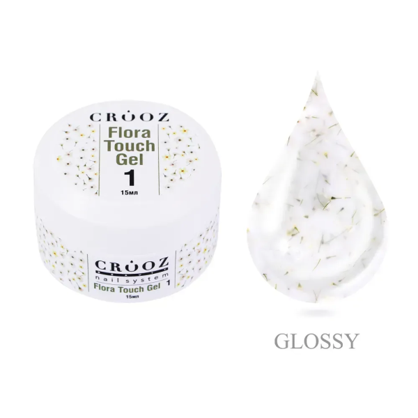 Гель Crooz Flora Touch Gel 01 молочный с легкой дымкой зеленых трав 15мл