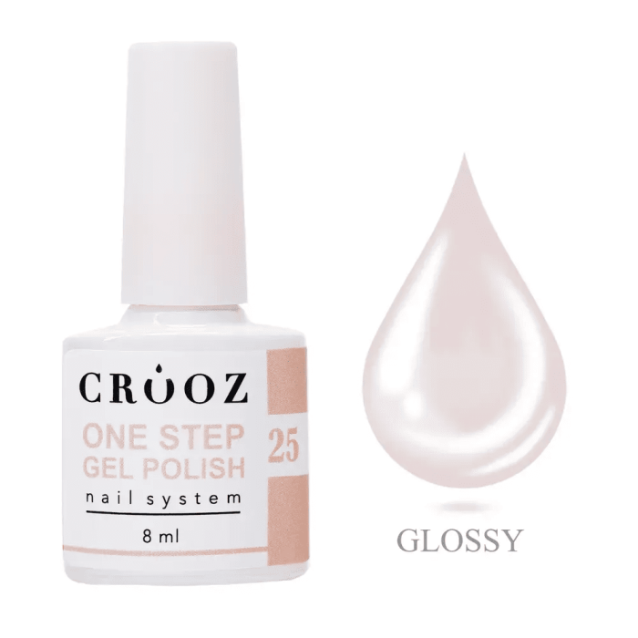 Однофазний гель-лак Crooz One Step Gel Polish 25 пильна троянда 8мл