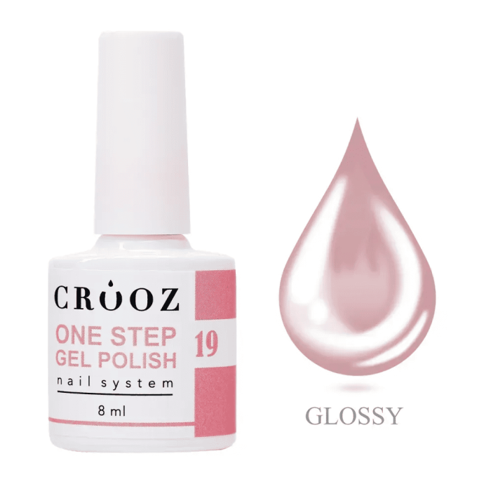 Однофазний гель-лак Crooz One Step Gel Polish 19 рожево-ліловий 8мл