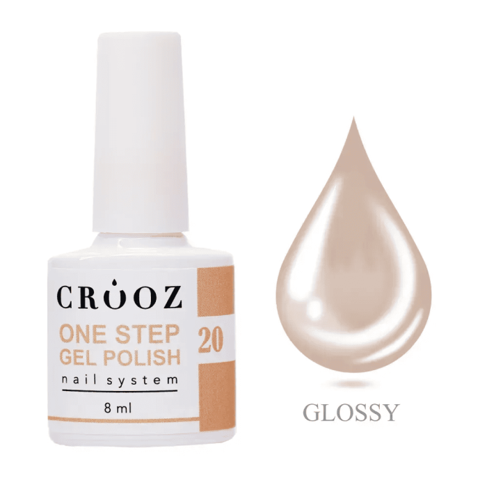 Однофазный гель-лак Crooz One Step Gel Polish 20 светло-карамельный 8мл
