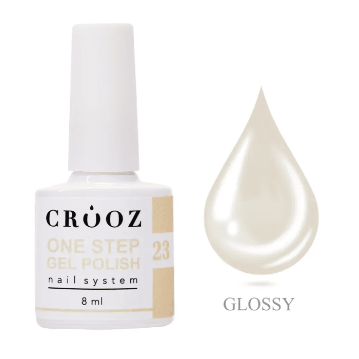 Однофазний гель-лак Crooz One Step Gel Polish 23 айворі 8мл
