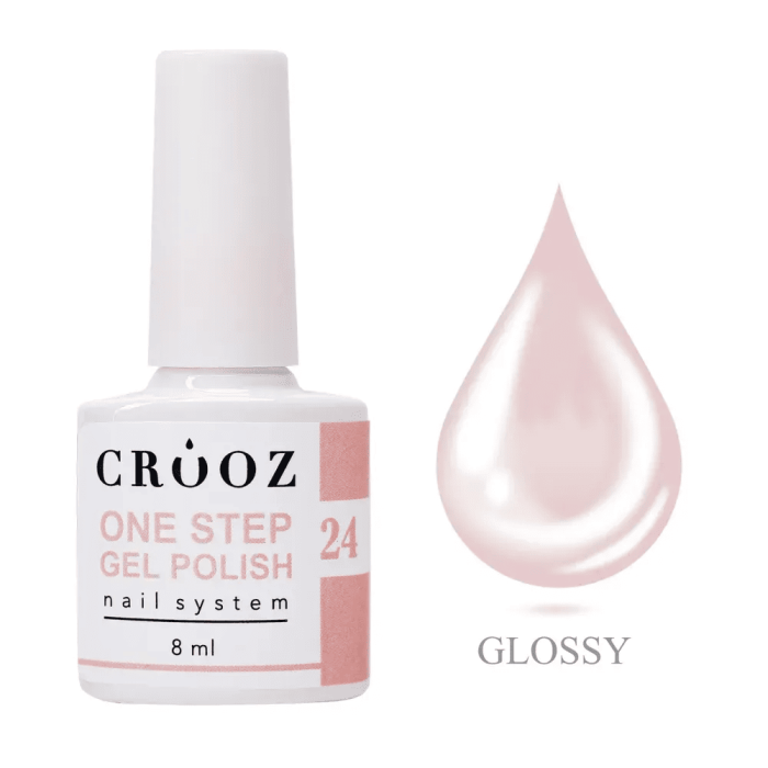 Однофазний гель-лак Crooz One Step Gel Polish 24 рожевий 8мл