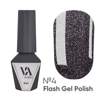 Світловідбивний гель-лак Valeri Flash 04 рожевий 6мл