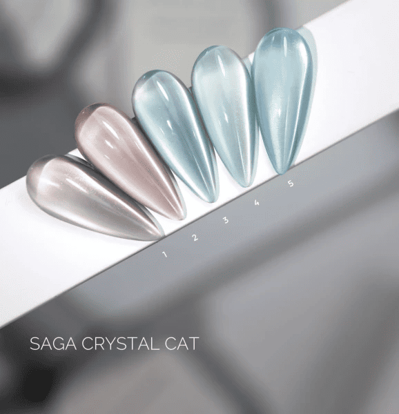 Гель-лак котяче око Saga Crystal Cat 01, 10мл