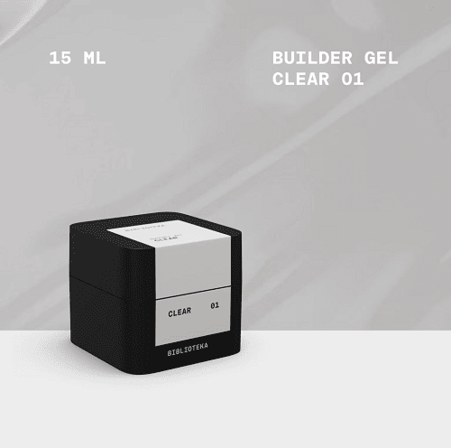Гель Biblioteka Builder Gel 01 Clear прозорий  