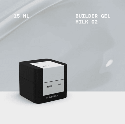 Гель Biblioteka Builder Gel 02 Milk молочний  