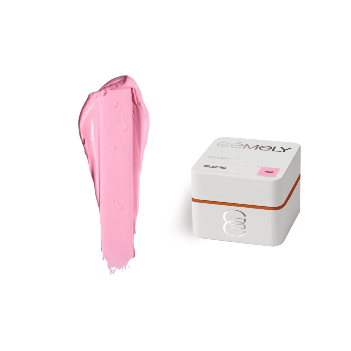 Гелева паста для обʼємних дизайнів Gemely  Relief gel Rose 5г