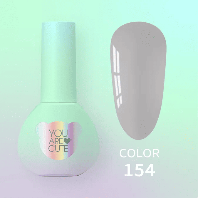 Гель-лак You Are Cute 154 світлий сірий, 5мл