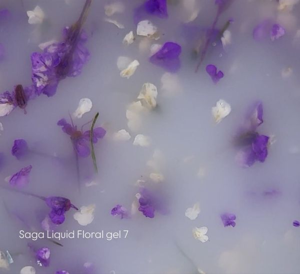 Жидкий гель с сухоцветами Saga Liquid Floral gel 07, 15мл