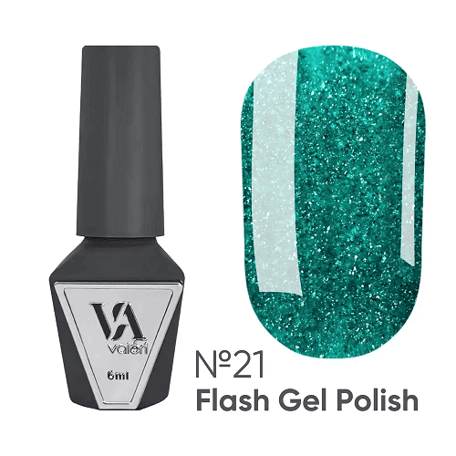 Светоотражающий гель-лак Valeri Flash 21, 6мл