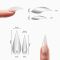 Верхні форми для нарощування кігтів Adore Dual Nail Forms Mini Claw