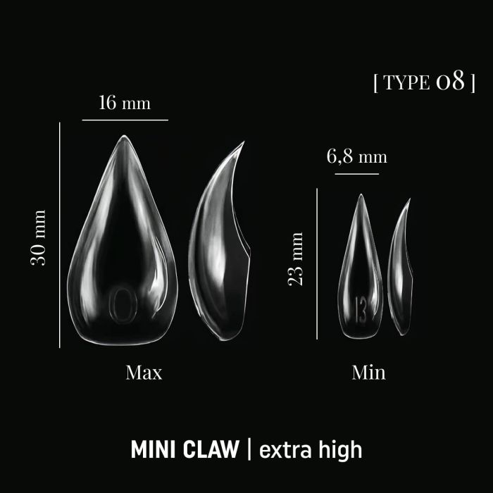 Верхні форми для нарощування кігтів Adore Dual Nail Forms Mini Claw