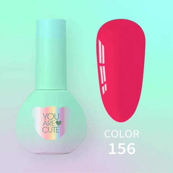 Гель-лак You Are Cute 156 неонова фуксія, 5мл