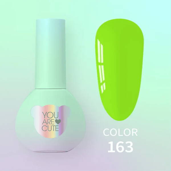 Гель-лак You Are Cute 163 неоновий лайм, 5мл