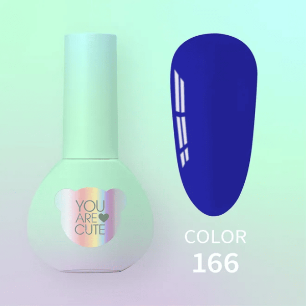 Гель-лак You Are Cute 166 насичений кобальтовий синій, 5мл
