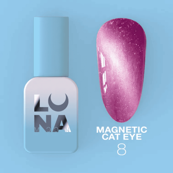 Гель-лак Luna Magnetic Cat Eye 08, 8мл