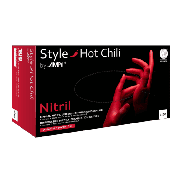 Нитриловые перчатки MediOk Hot Chili (красные) 3.8г