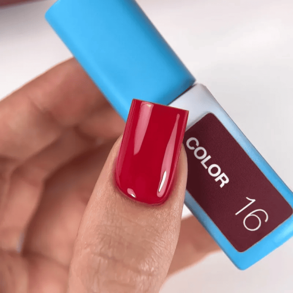 Гель-лак Luna Color 16 темный красный, 8мл