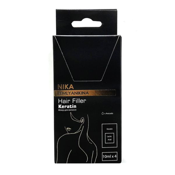 Филлер для волос  Keratin Nika Zemlyanikina, 10 млx4шт