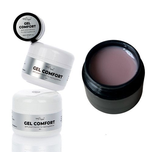 Гель без опила Nail Apex Comfort builder gel №3 кавовий нюд 30г
