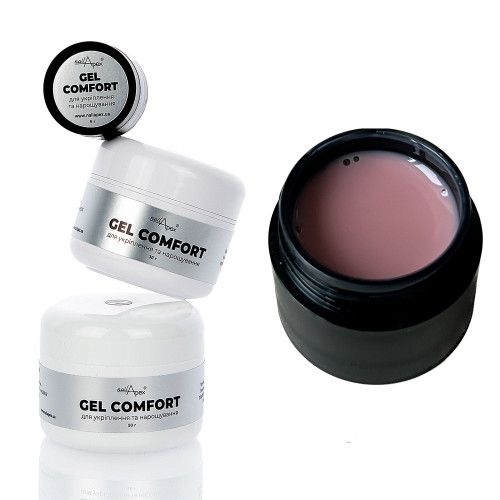 Гель без опила Nail Apex Comfort builder gel №5 чайна троянда 30г
