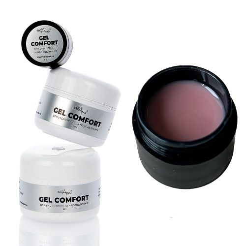 Гель без опила Nail Apex Comfort builder gel №6 холодна чайна троянда 30г