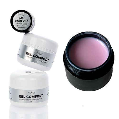 Гель без опила Nail Apex Comfort builder gel №8 холодний рожевий 30г