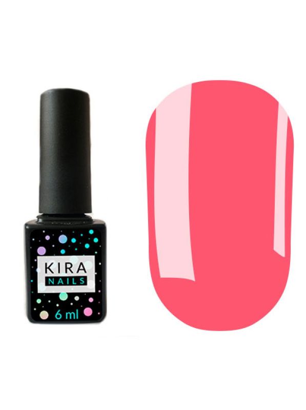 Гель-лак Kira Nails №096 (очень яркий розовый, неоновый, эмаль), 6 мл