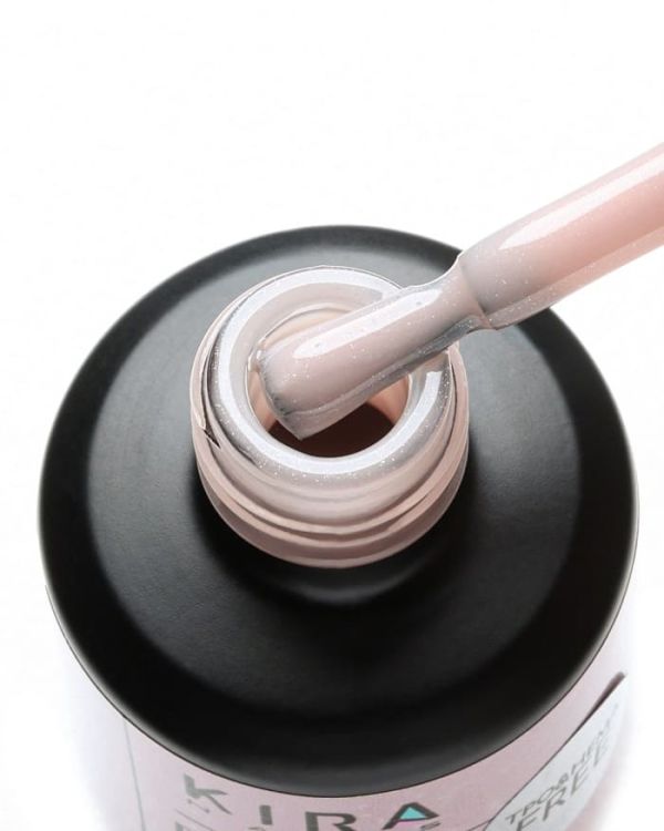 Рідкий гель Kira Nails Bottle Gel HEMA & TPO Free 09 холодний бежевий з шиммером, 15 мл