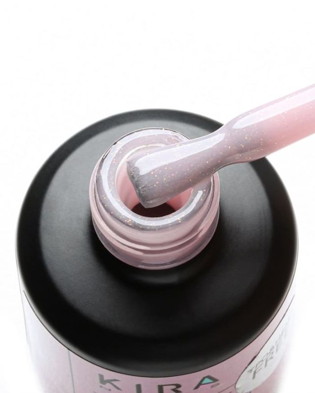 Рідкий гель Kira Nails Bottle Gel HEMA & TPO Free 05 молочний із рожевим шиммером, 15 мл