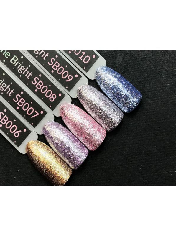 Гель-лак Kira Nails Shine Bright №007 (светло-фиолетовый с блестками), 6 мл