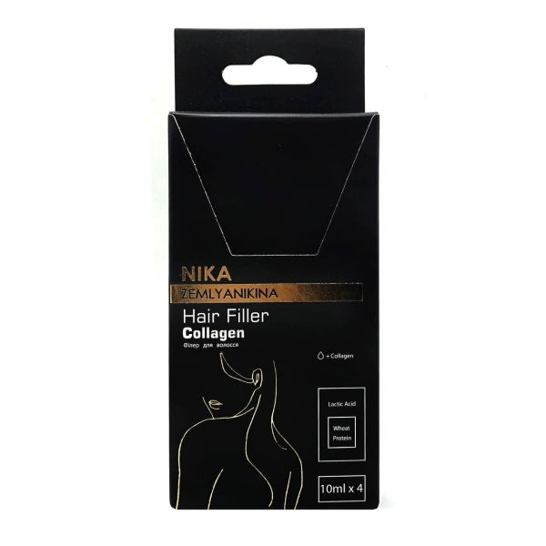 Филлер активатор роста волос Collagen Nika Zemlyanikina, 10 млx4шт