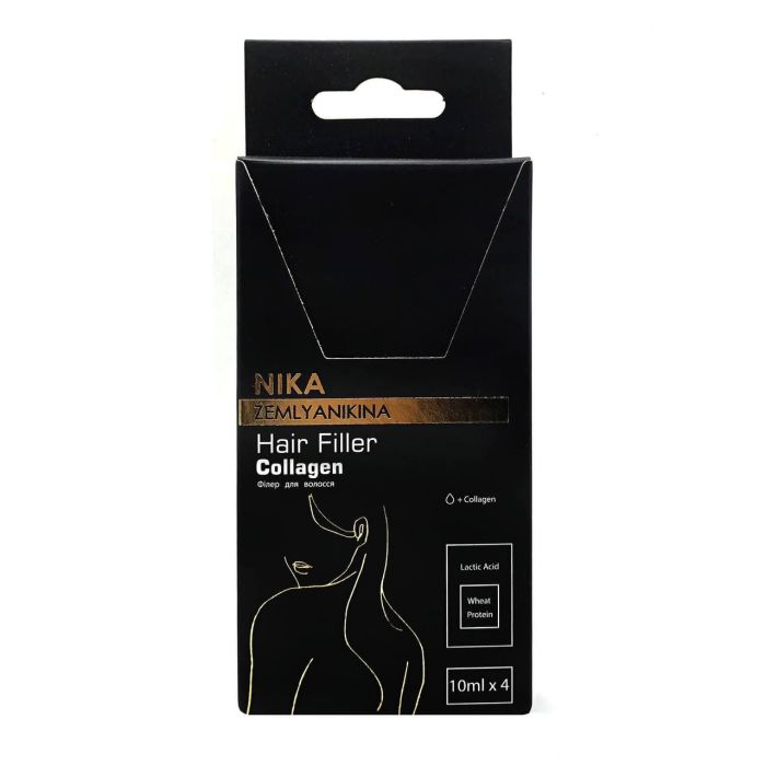 Филлер активатор роста волос Collagen Nika Zemlyanikina, 10 млx4шт