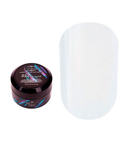 Прозорий гель для нарощування Komilfo Gel Premium Clear 15 г