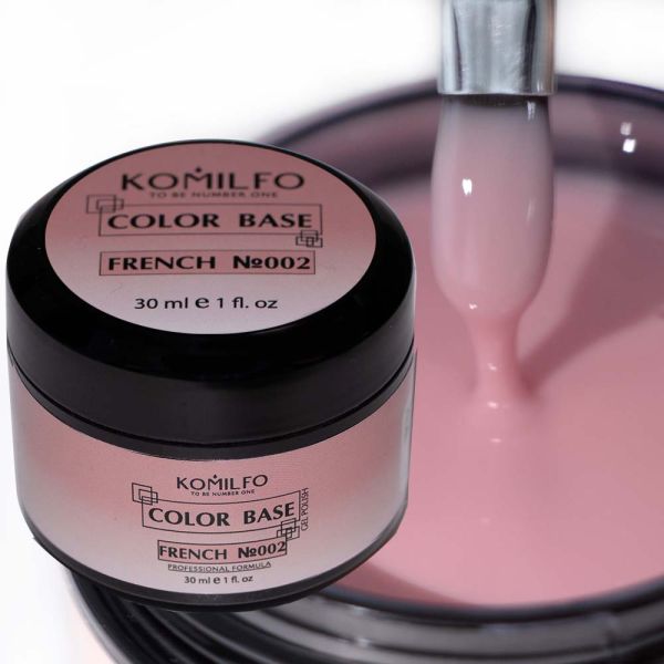 База камуфляж Komilfo Color Base French 002, 30 мл (гель-банка)