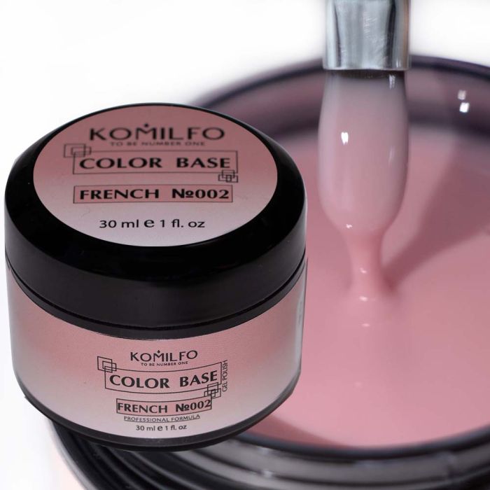 База камуфляж Komilfo Color Base French 002, 30 мл (гель-банка)