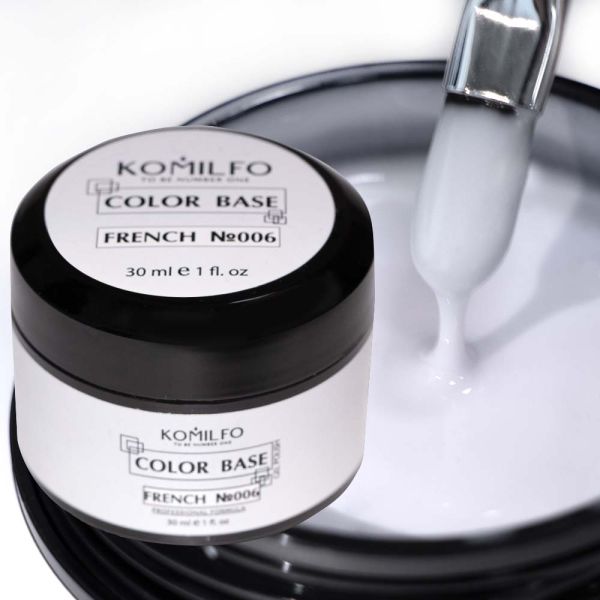 База камуфляж Komilfo Color Base French 006, 30 мл (гель-банка)