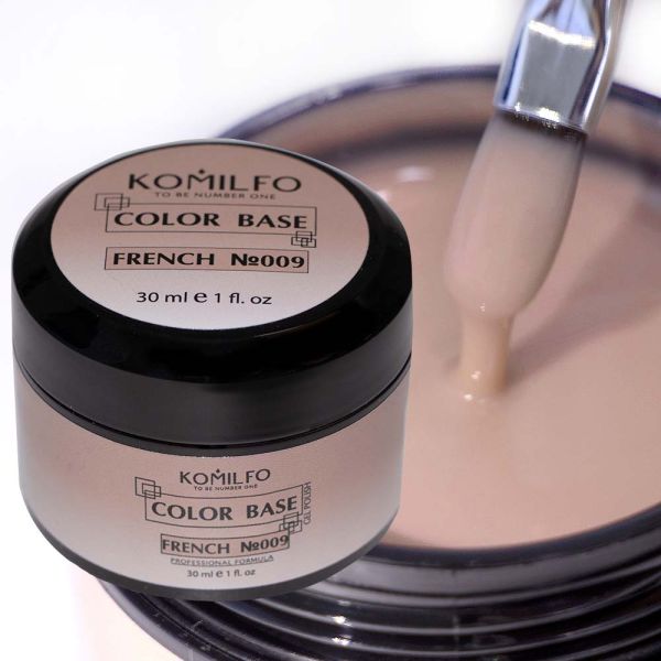 База камуфляж Komilfo Color Base French 009, 30 мл (гель-банка)