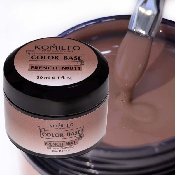 База камуфляж Komilfo Color Base French 011, 30 мл (гель-банка)