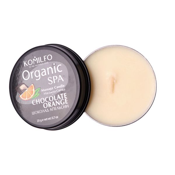 Массажная свеча Komilfo Massage Candle  Chocolate Orange, 30 g