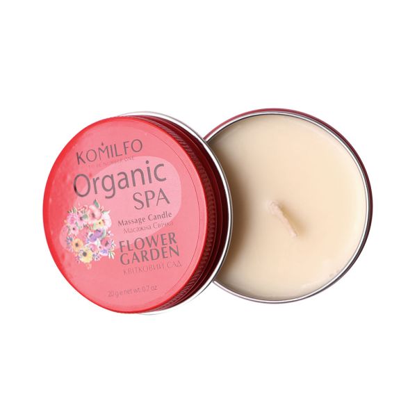 Массажная свеча Komilfo Massage Candle  Flower Garden 30г